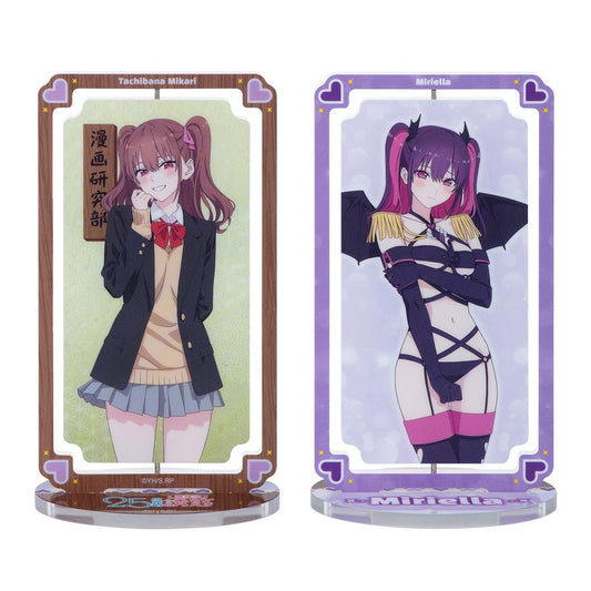 2.5次元的誘惑 旋轉壓克力牌 B款 美花莉+美莉艾拉 - Microworks ACG