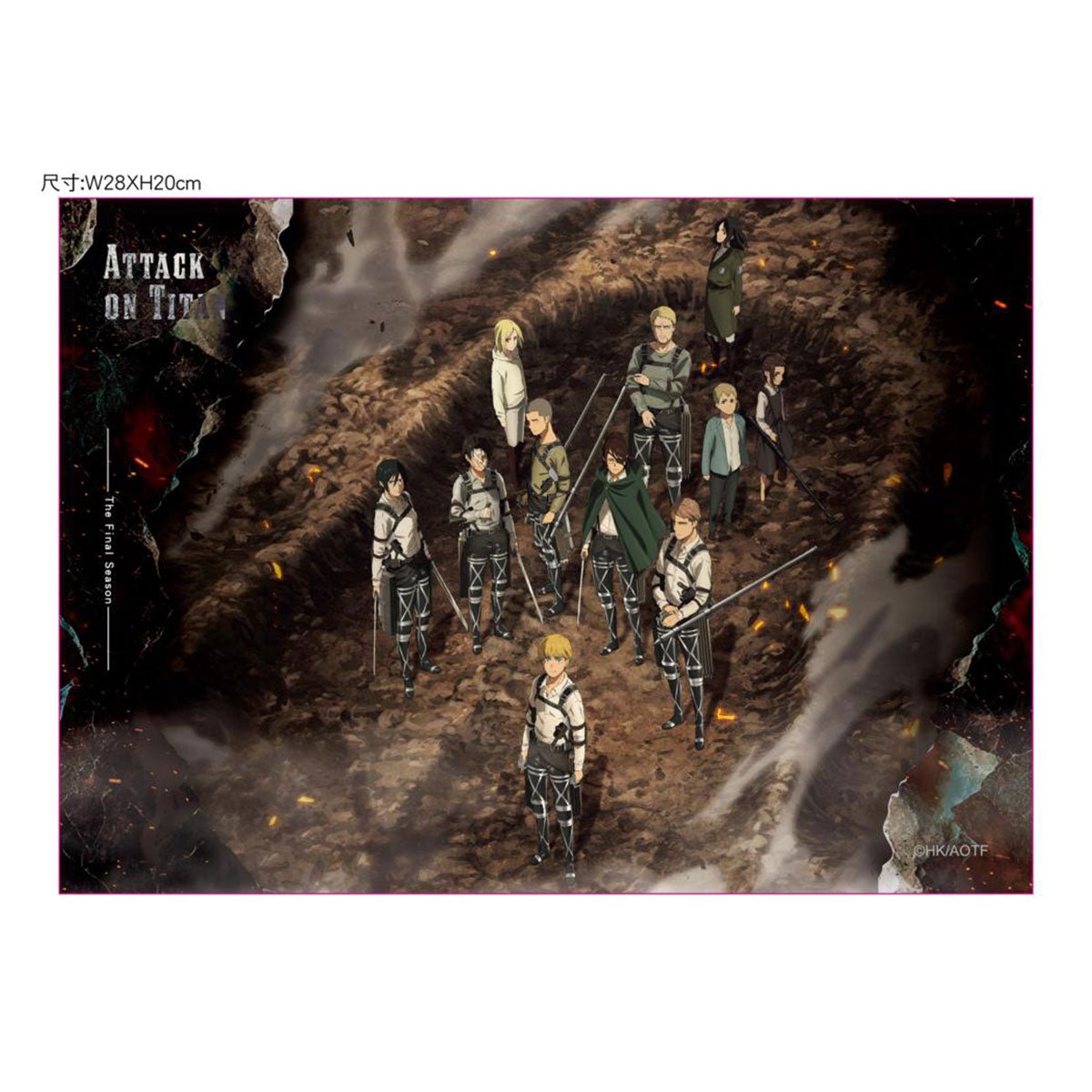 進擊的巨人 滑鼠墊(電競級) D款 - Microworks ACG