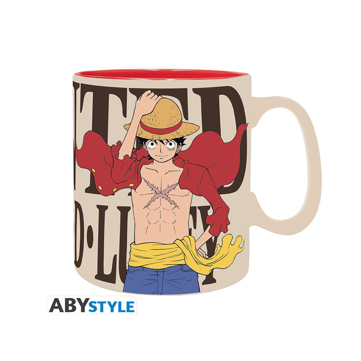 ONE PIECE 海賊王 馬克杯 460ml 路飛wanted