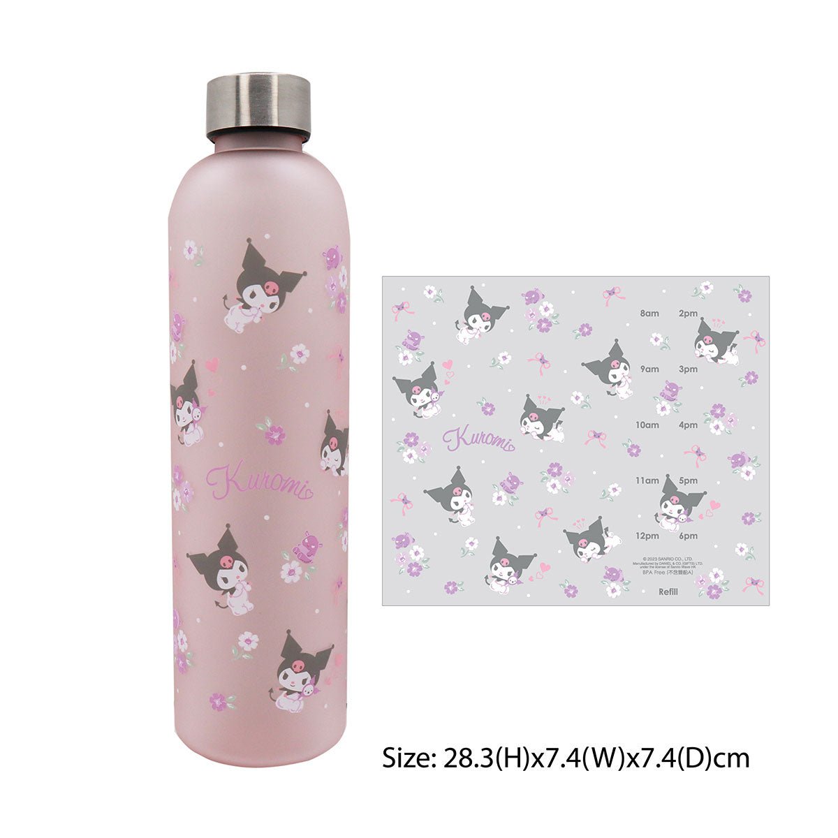 Kuromi 1000毫升水樽 - Microworks ACG