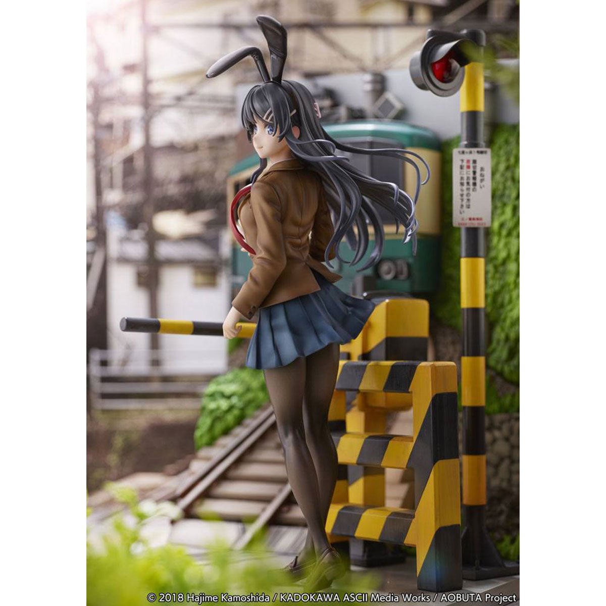 SHIBUYA SCRAMBLE FIGURE 《青春豬頭少年不會夢到兔女郎學姊》1/7 比例人像 櫻島麻衣 - 江之電 Ver. - Microworks ACG