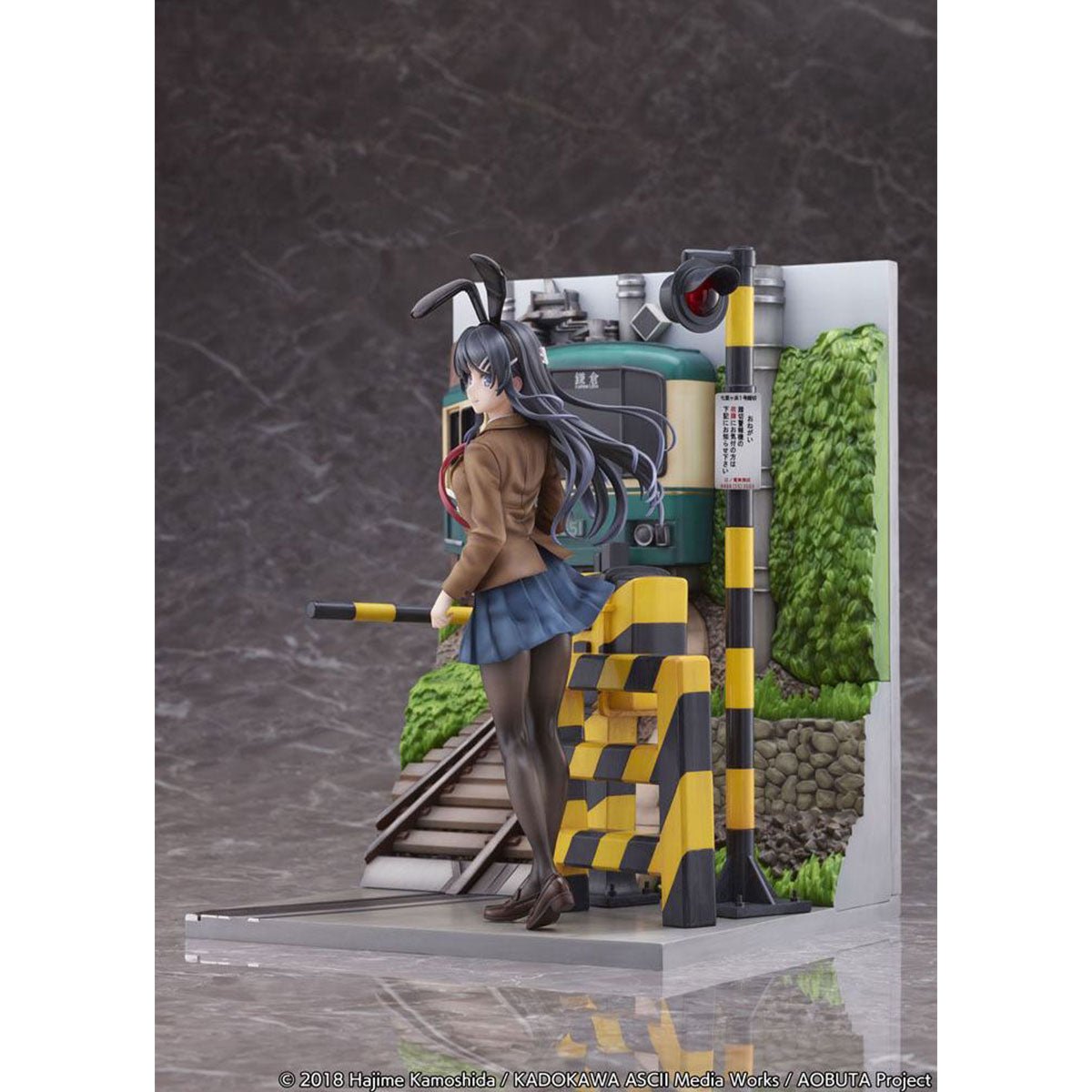 SHIBUYA SCRAMBLE FIGURE 《青春豬頭少年不會夢到兔女郎學姊》1/7 比例人像 櫻島麻衣 - 江之電 Ver. - Microworks ACG