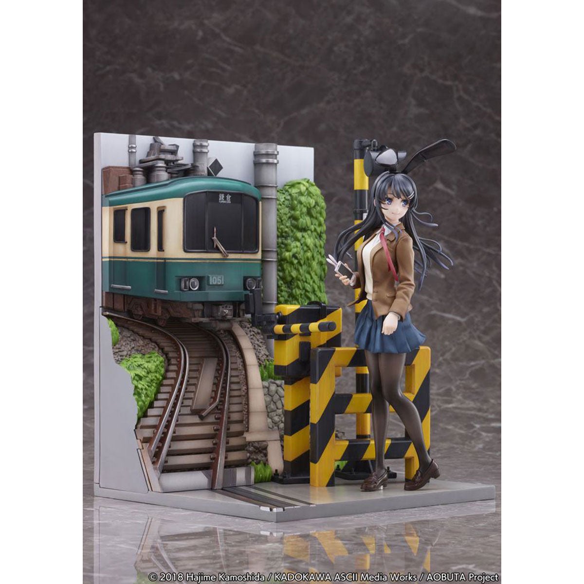 SHIBUYA SCRAMBLE FIGURE 《青春豬頭少年不會夢到兔女郎學姊》1/7 比例人像 櫻島麻衣 - 江之電 Ver. - Microworks ACG