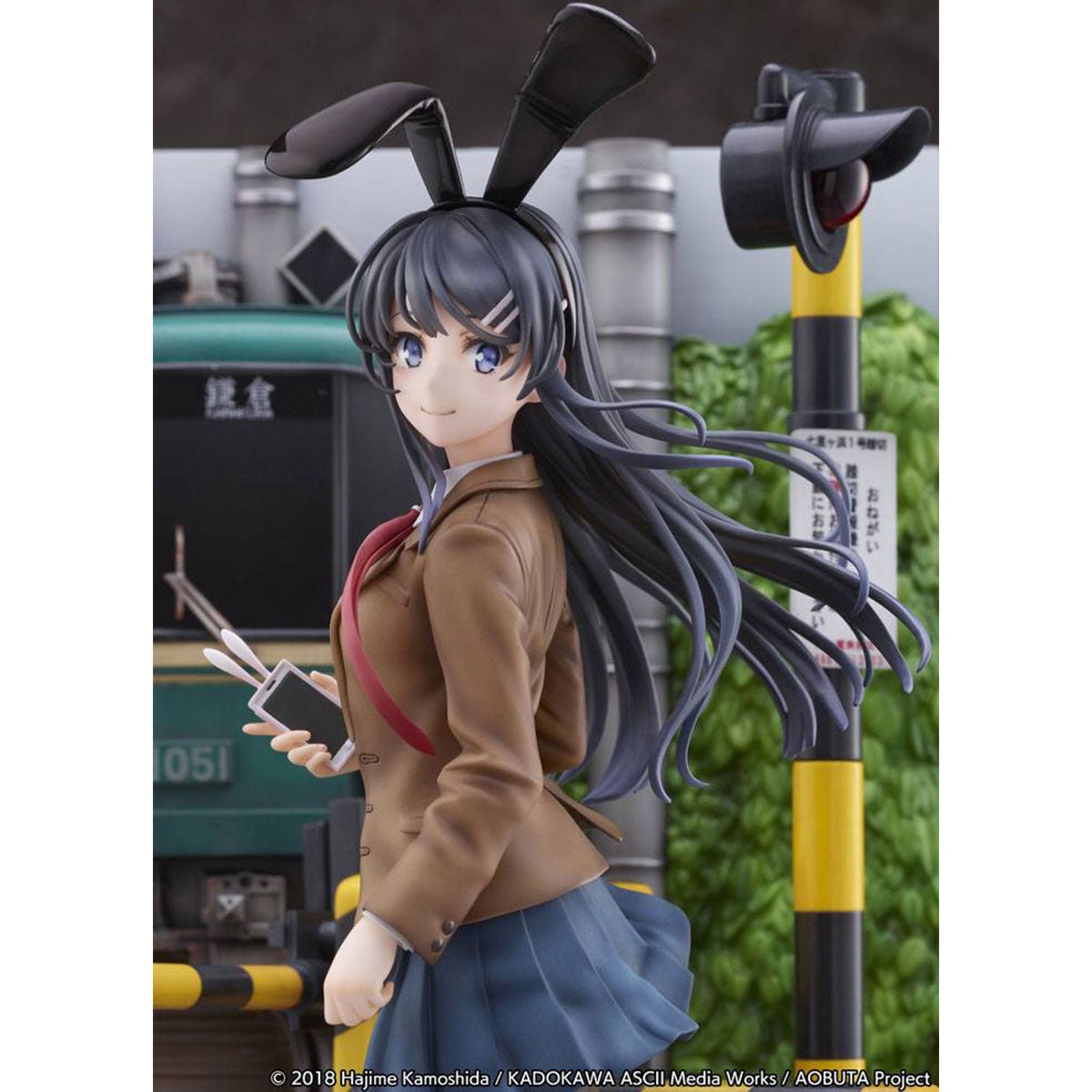 SHIBUYA SCRAMBLE FIGURE 《青春豬頭少年不會夢到兔女郎學姊》1/7 比例人像 櫻島麻衣 - 江之電 Ver. - Microworks ACG