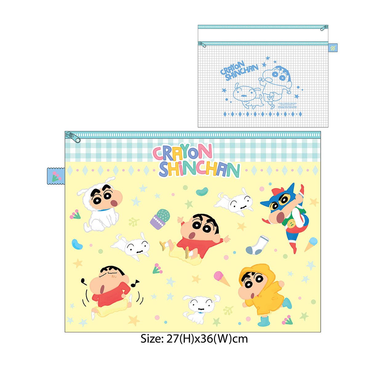 蠟筆小新 A4 拉鏈文件夾 - Microworks ACG