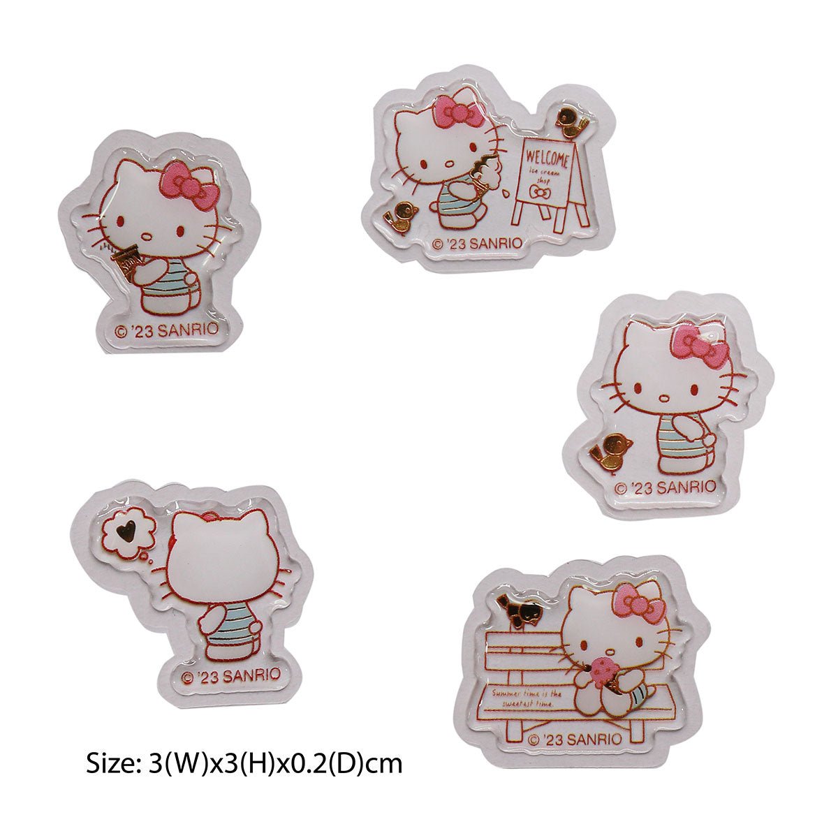 Hello Kitty 貼紙 - Microworks ACG