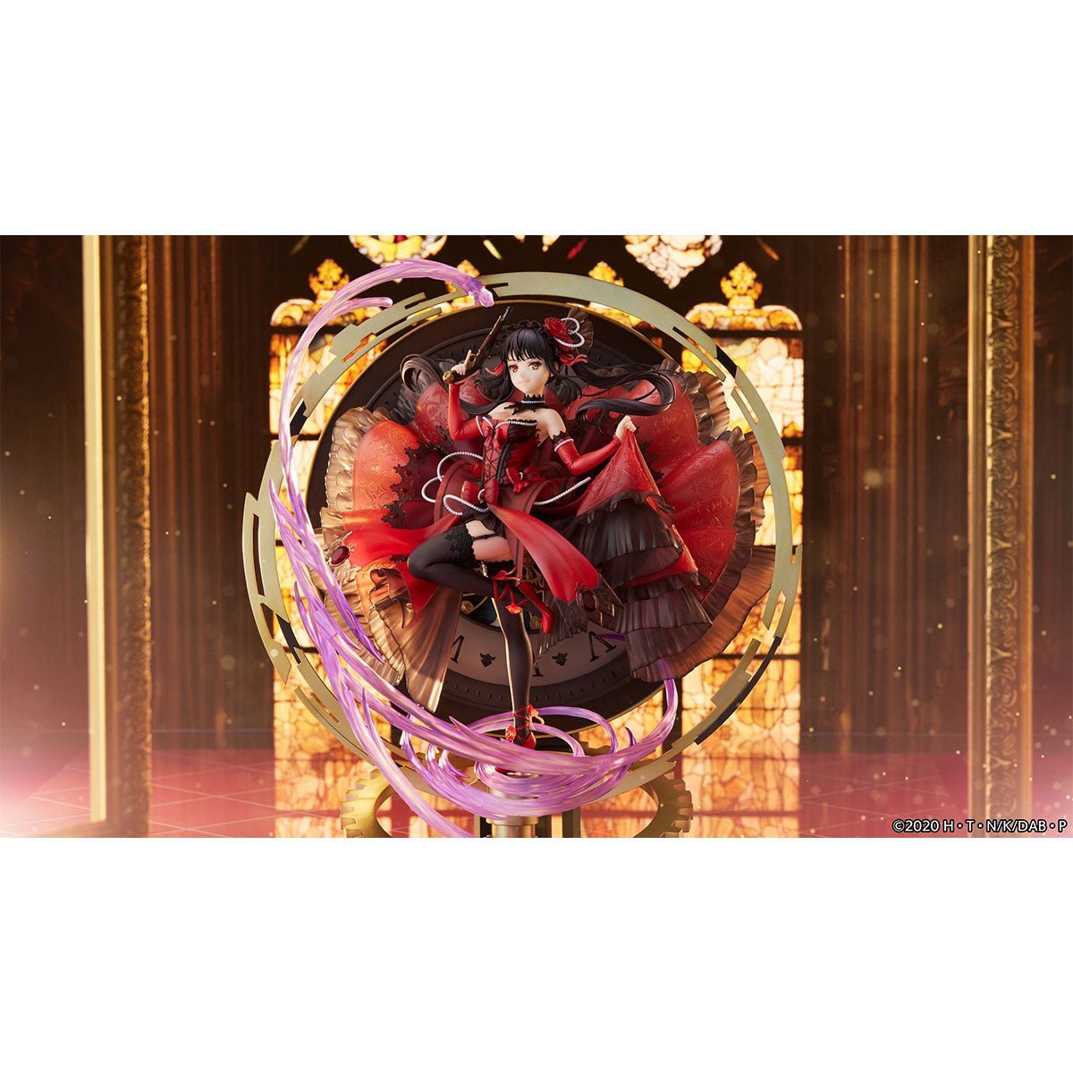 SHIBUYA SCRAMBLE FIGURE《約會大作戰》時崎狂三 (Pigeon Blood Ruby Dress Ver.) 1/7 比例人像 - Microworks ACG