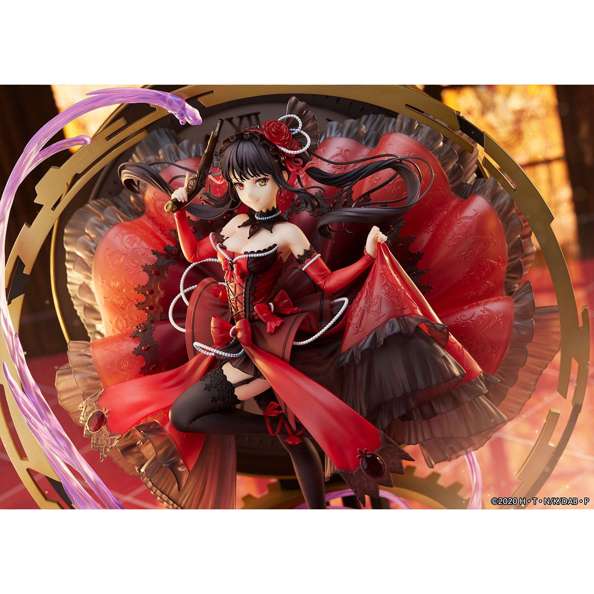 SHIBUYA SCRAMBLE FIGURE《約會大作戰》時崎狂三 (Pigeon Blood Ruby Dress Ver.) 1/7 比例人像