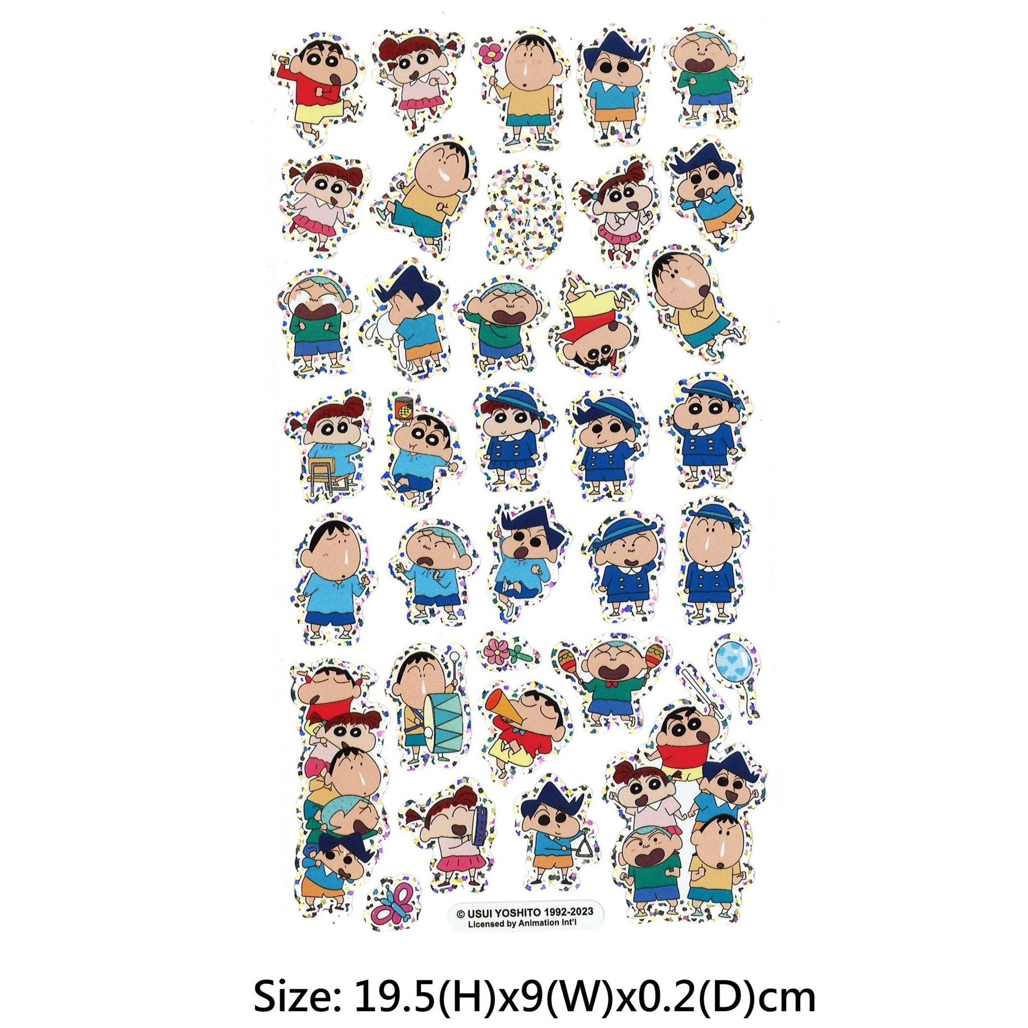 蠟筆小新 燙金貼紙 - Microworks ACG
