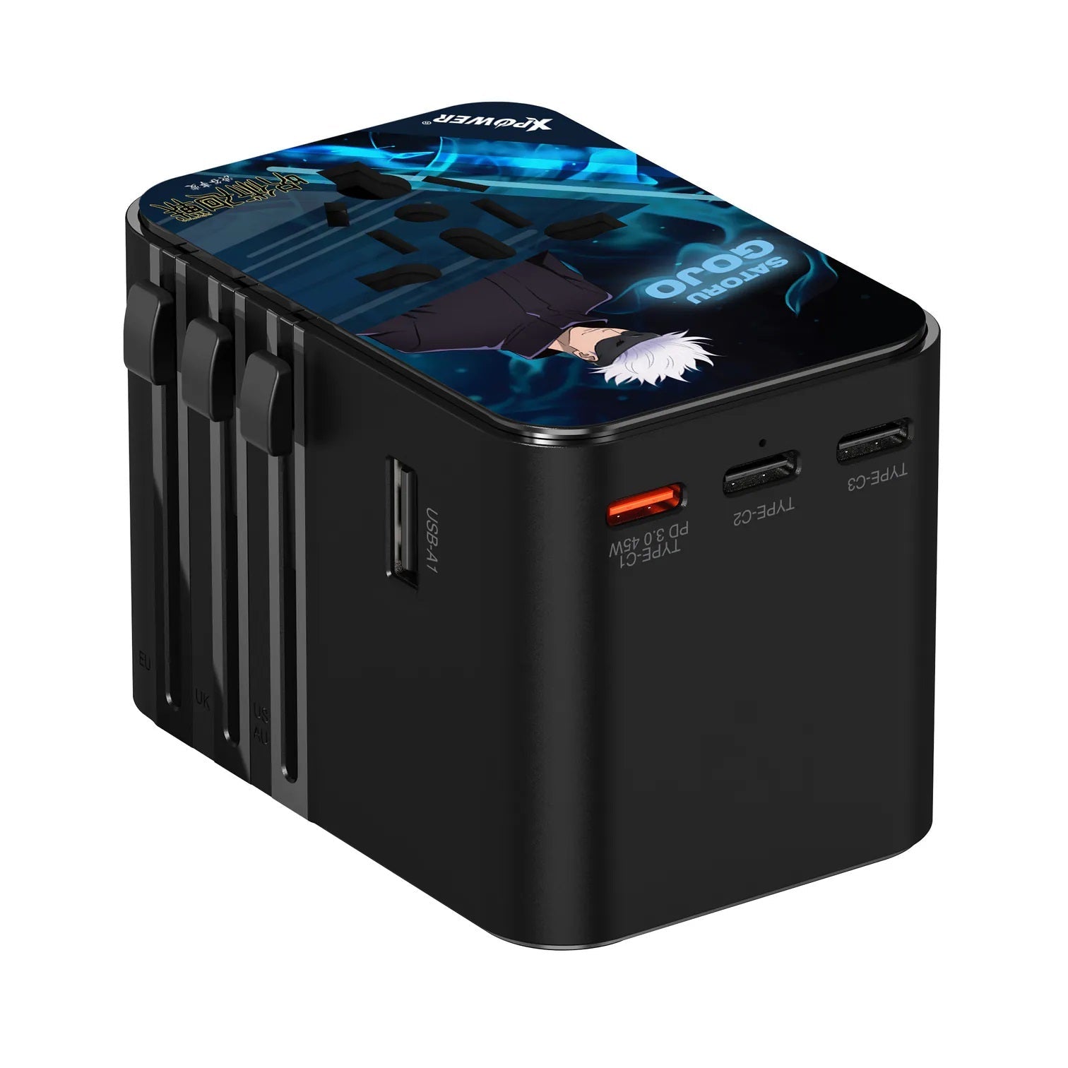 XPower《咒術迴戰》TA45B 6輸出 45W PD/PPS GaN旅行充電器 五條悟 - Microworks ACG