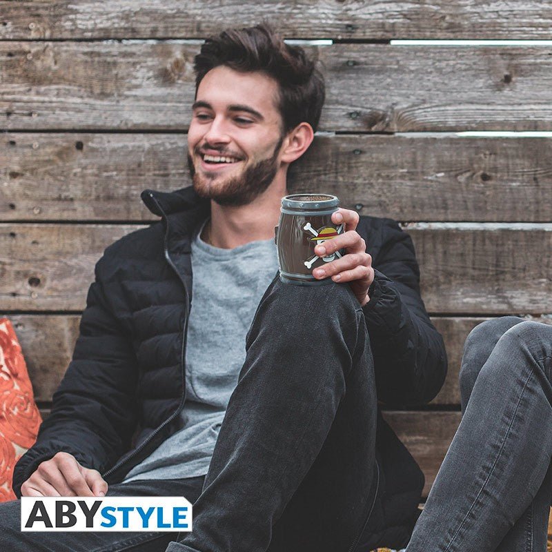 ONE PIECE 海賊王 3D 馬克杯 350ml 酒桶 - Microworks ACG