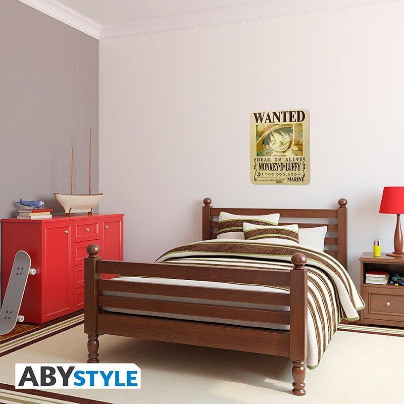 ONE PIECE 海賊王 壓花金屬掛畫 28x38cm 路飛懸賞 - Microworks ACG