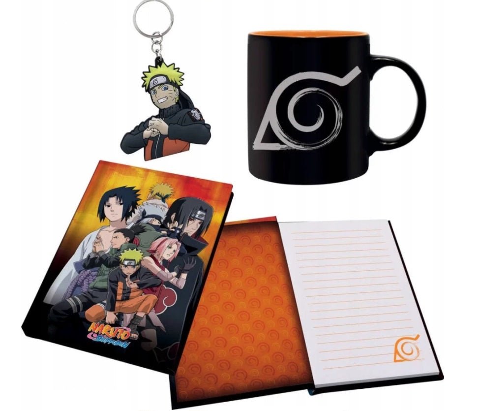 火影忍者 禮品套裝(3件) 馬克杯 (320ml) /匙扣/日記本 - Microworks ACG