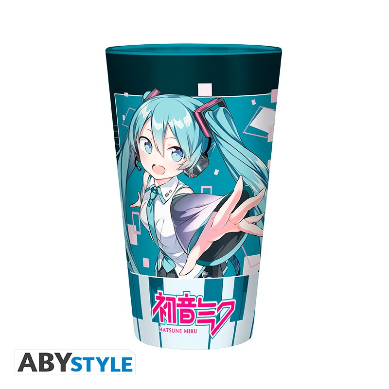 初音未來 大玻璃杯 400ml Musical City see