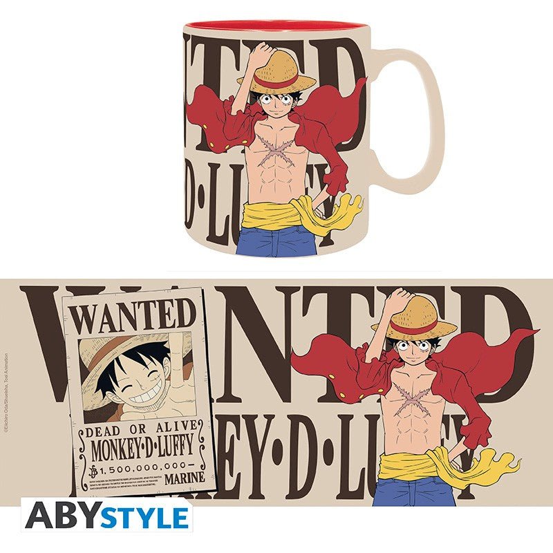 ONE PIECE 海賊王 馬克杯 460ml 路飛wanted - Microworks ACG