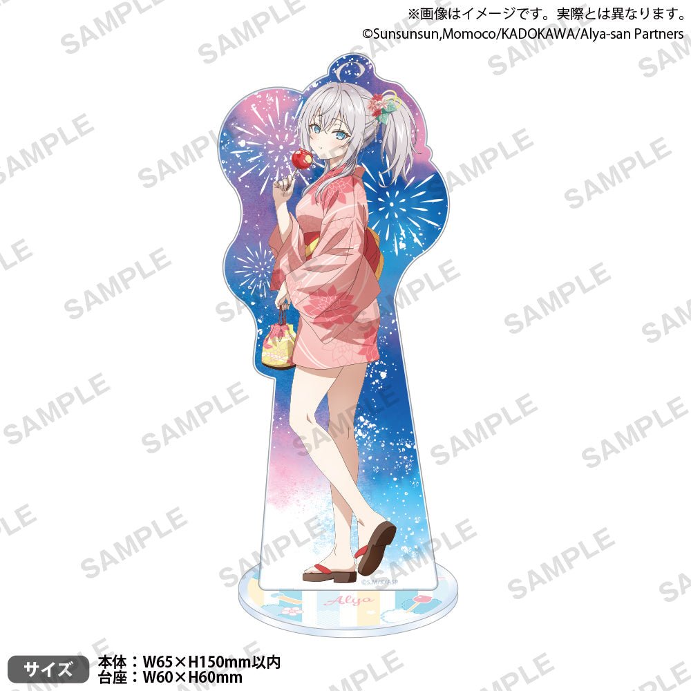 Bushiroad Creative《不時輕聲地以俄語遮羞的鄰座艾莉同學》亞克力立牌座 夏日祭ver. 艾莉 - Microworks ACG