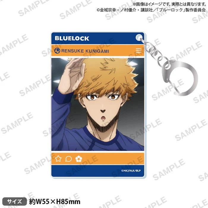 Bushiroad 《藍色監獄》亞克力卡型匙扣 國神鍊介 - Microworks ACG