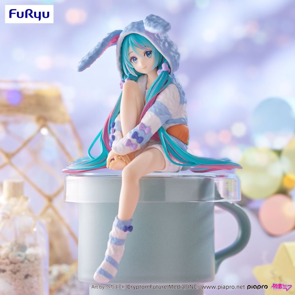 《預訂已截單》FuRyu [Noodle Stopper]《初音未來》初音 兔耳連帽睡衣 - 藍色 - 《2025年7月發售》 - Microworks ACG