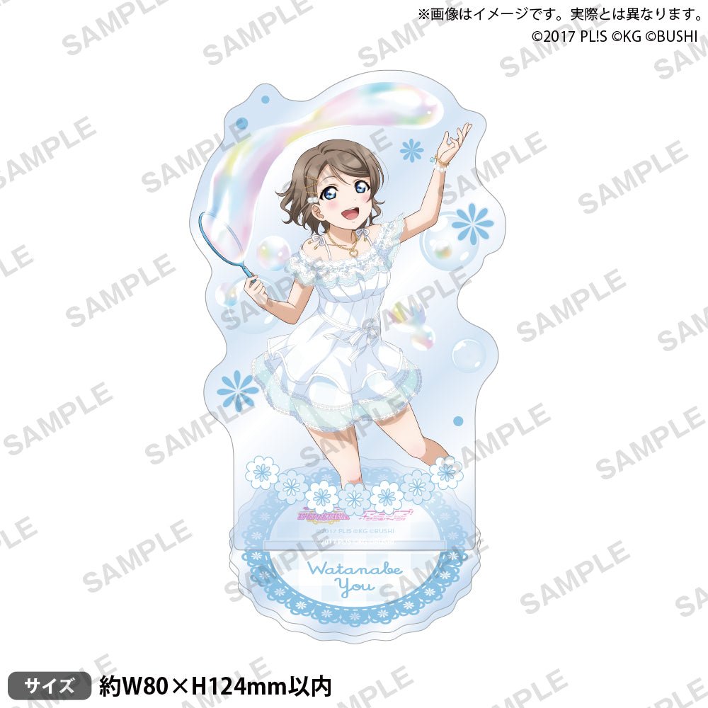 Bushiroad Creative《LoveLive!學園偶像祭》亞克力立牌Aqours 肥皂泡Ver. 渡邊曜 - Microworks ACG