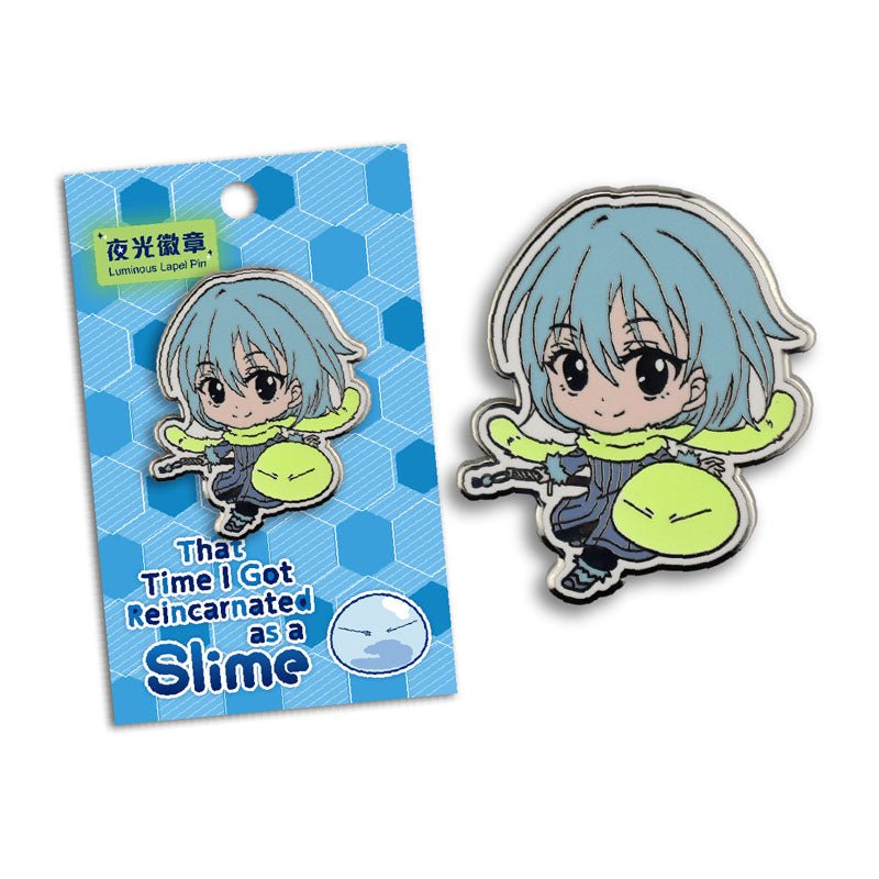 轉生史萊姆 金屬角色夜光徽章 A款 史萊姆 - Microworks ACG