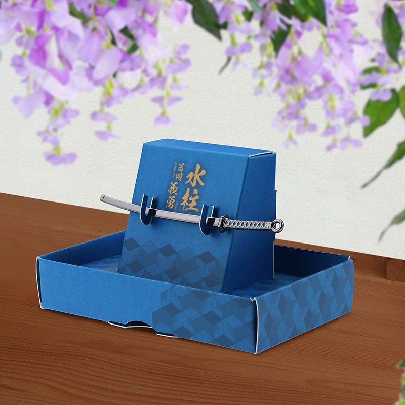 鬼滅之刃 吊飾鎖匙扣(九柱日輪刀) A款 水柱富岡義勇 - Microworks ACG