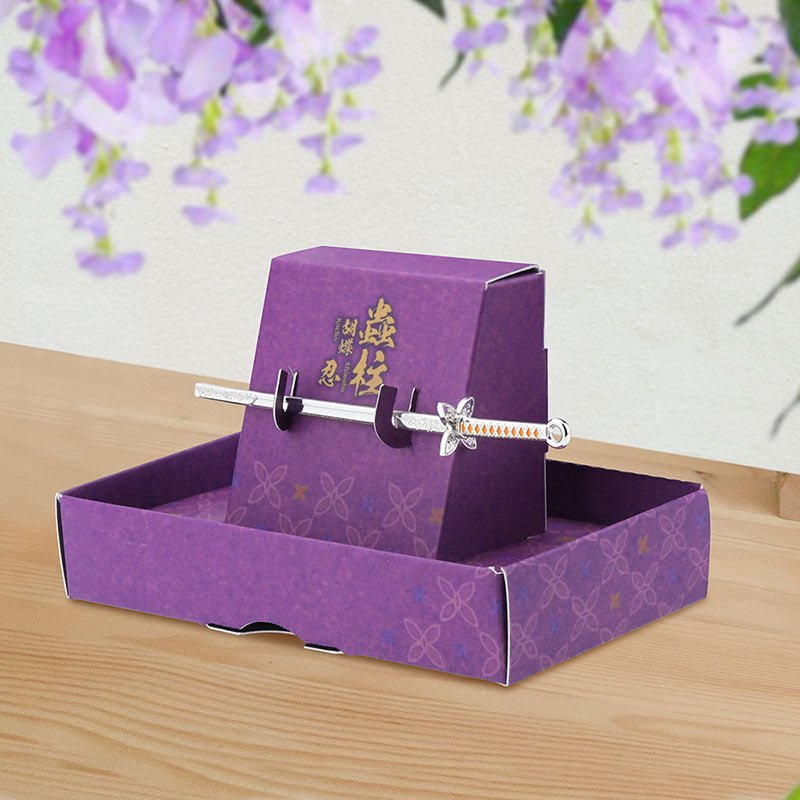 鬼滅之刃 吊飾鎖匙扣(九柱日輪刀) B款 蟲柱胡蝶忍 - Microworks ACG