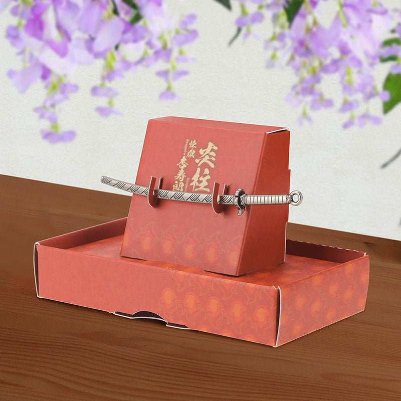 鬼滅之刃 吊飾鎖匙扣(九柱日輪刀) C款 炎柱煉獄杏壽郎 - Microworks ACG