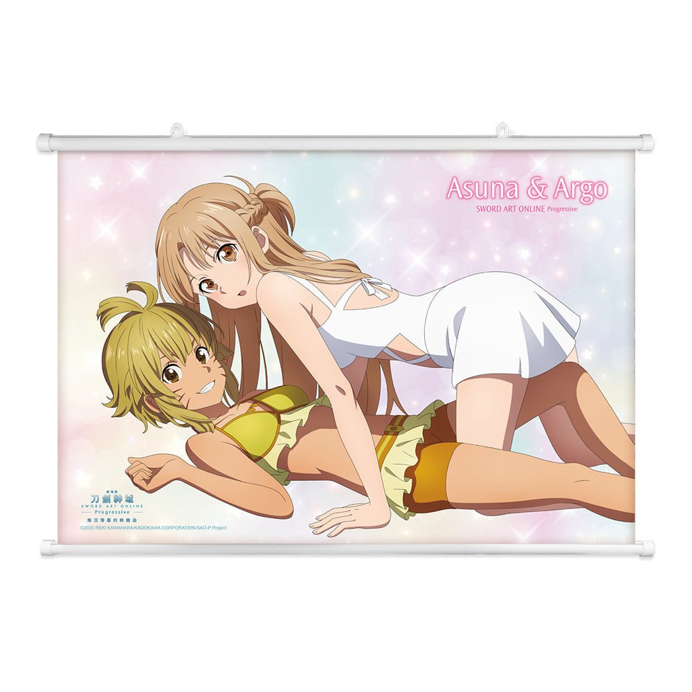 刀劍神域Progressive Ⅱ 布掛畫(橫向) A款 亞絲娜+亞魯戈 - Microworks ACG