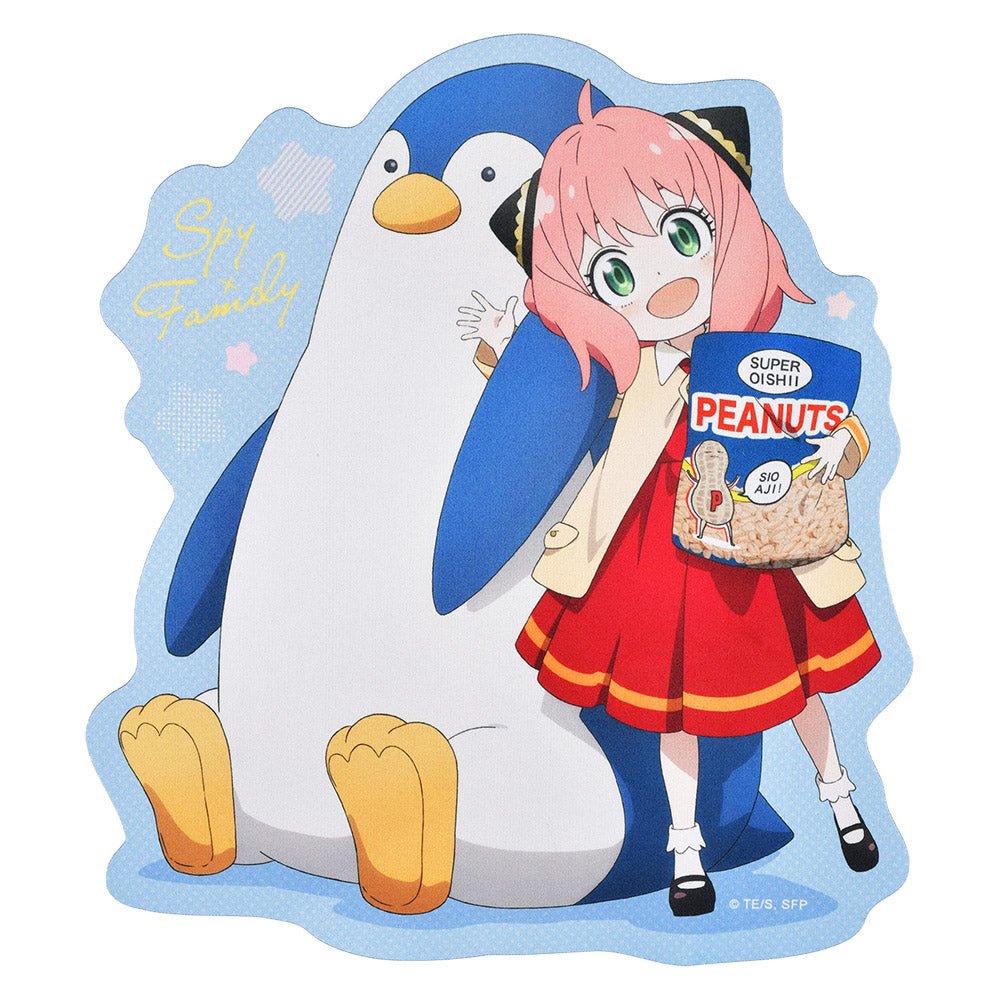 SPY×FAMILY 間諜家家酒 滑鼠墊(造型隨身) A款 安+企鵝 - Microworks ACG