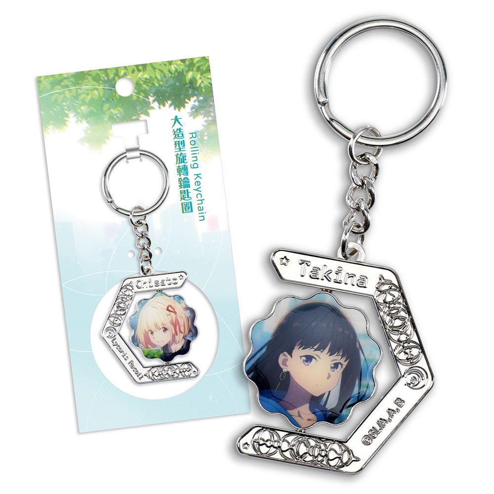 莉可麗絲 鎖匙扣(大造型旋轉) A款 千+瀧 - Microworks ACG