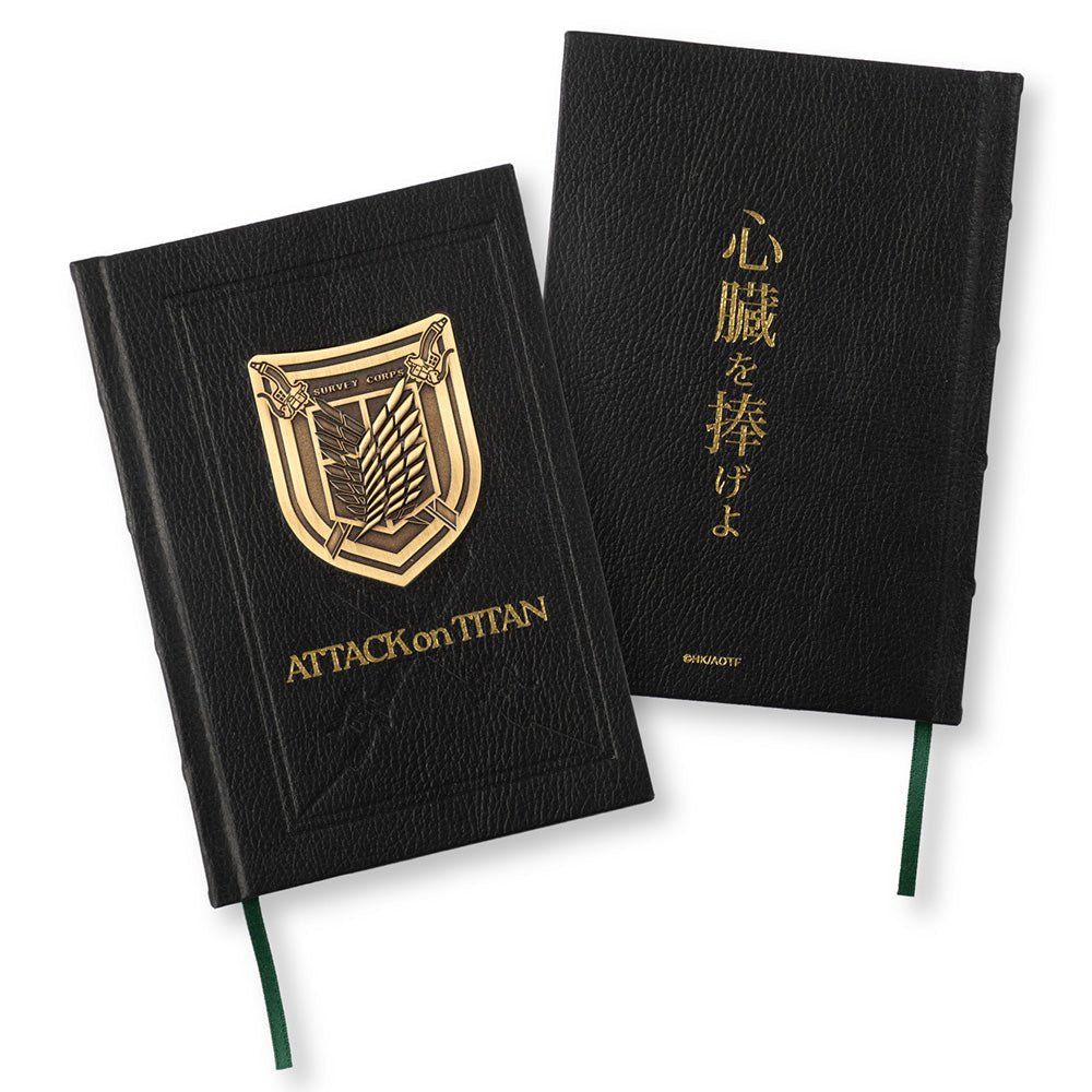 進擊的巨人 徽章質感筆記本 A款 調查兵團 - Microworks ACG