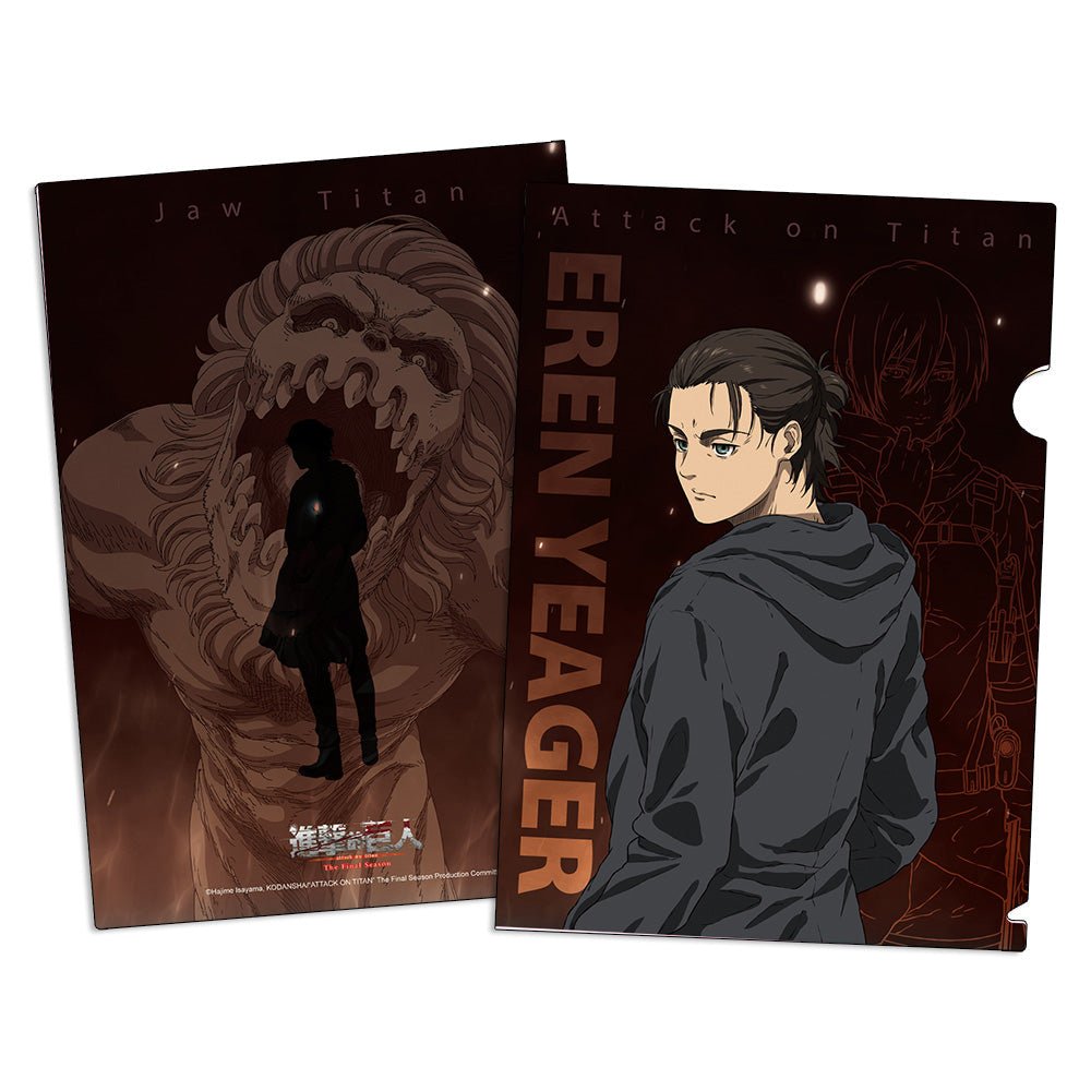 進擊的巨人 炫光資料夾 A款 艾倫 - Microworks ACG