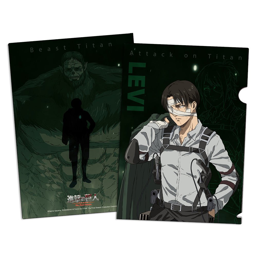 進擊的巨人 炫光資料夾 B款 里維 - Microworks ACG