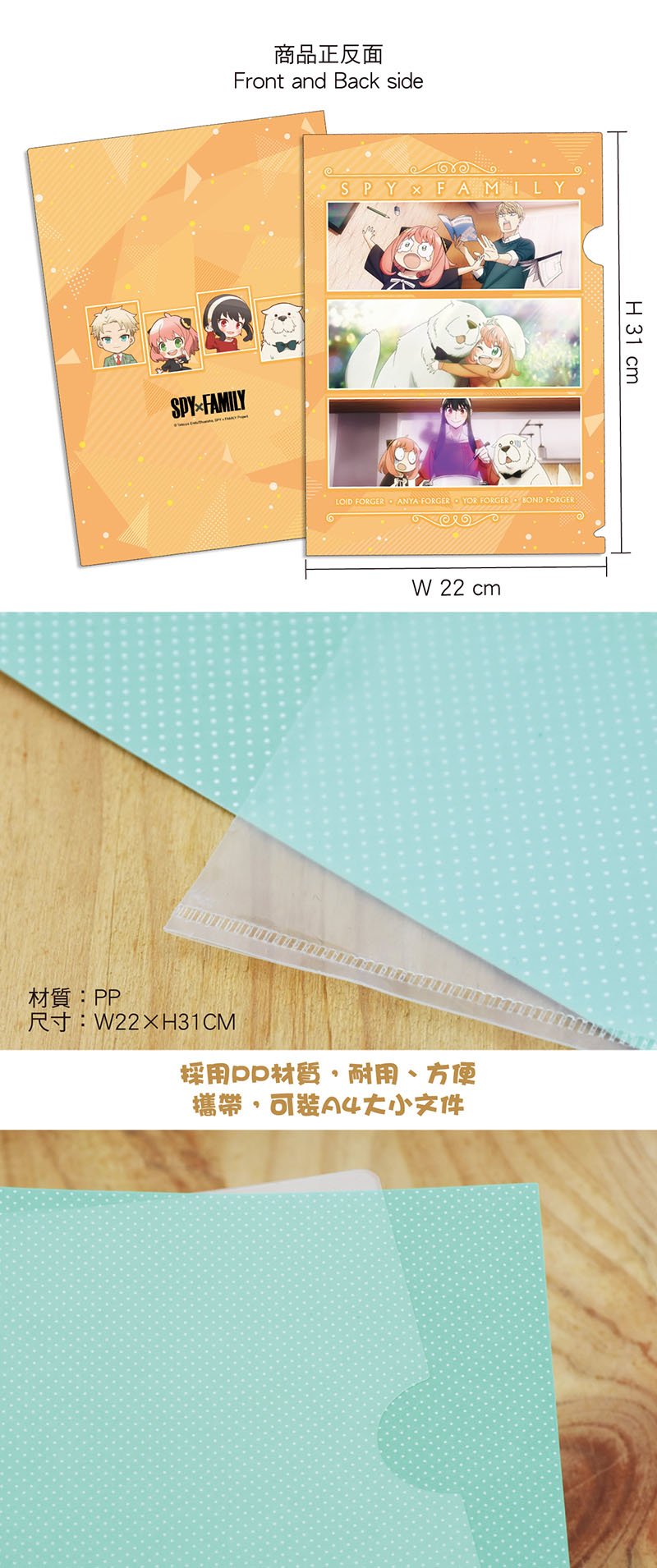 SPY×FAMILY 間諜家家酒 A4資料夾 C款 綜合 - Microworks ACG