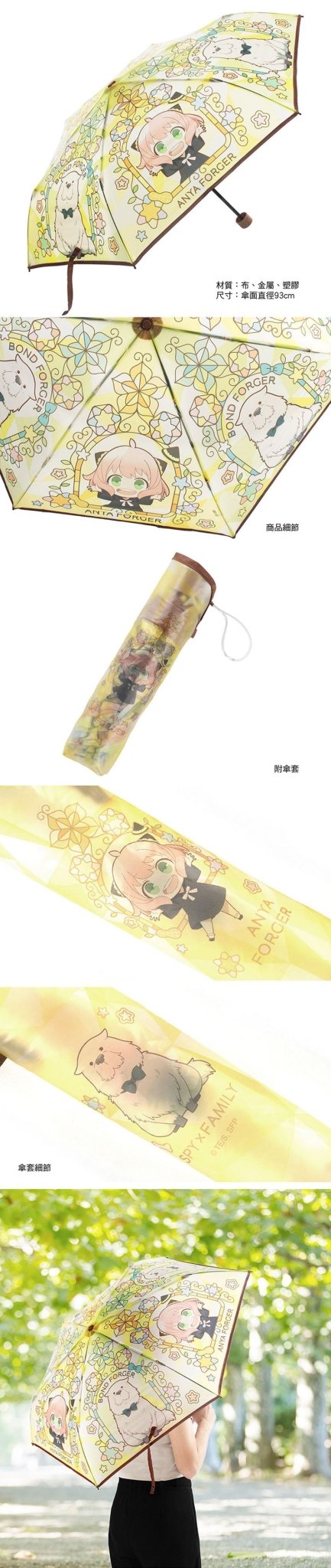 SPY×FAMILY 間諜家家酒 透明傘(彩繪玻璃風) A款 安+彭 - Microworks ACG