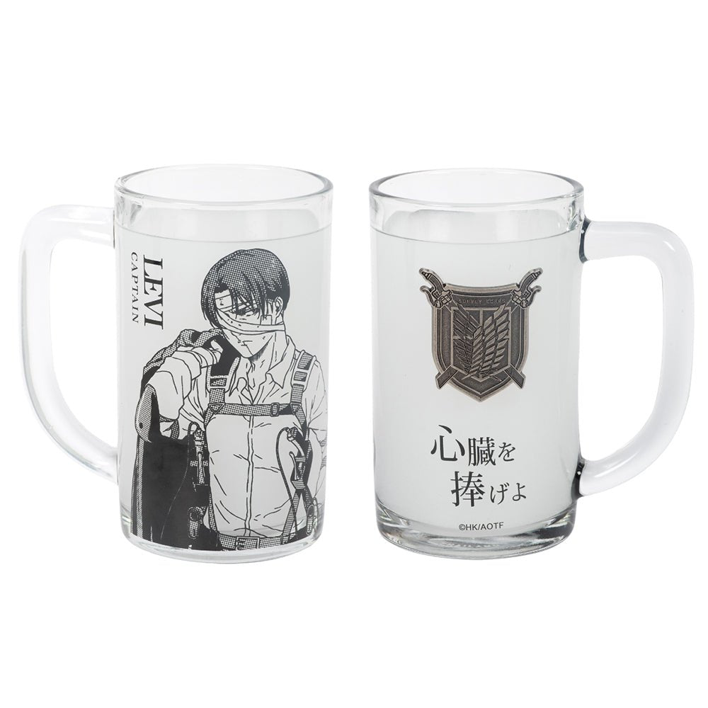 進擊的巨人 尊爵玻璃水杯 B款 里 - Microworks ACG