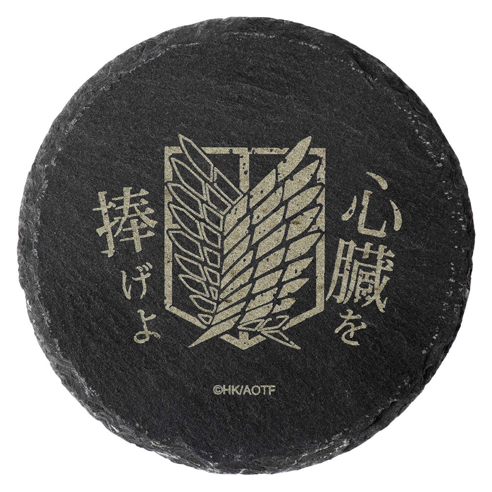 進擊的巨人 杯墊(原石) A款 調查兵團 - Microworks ACG