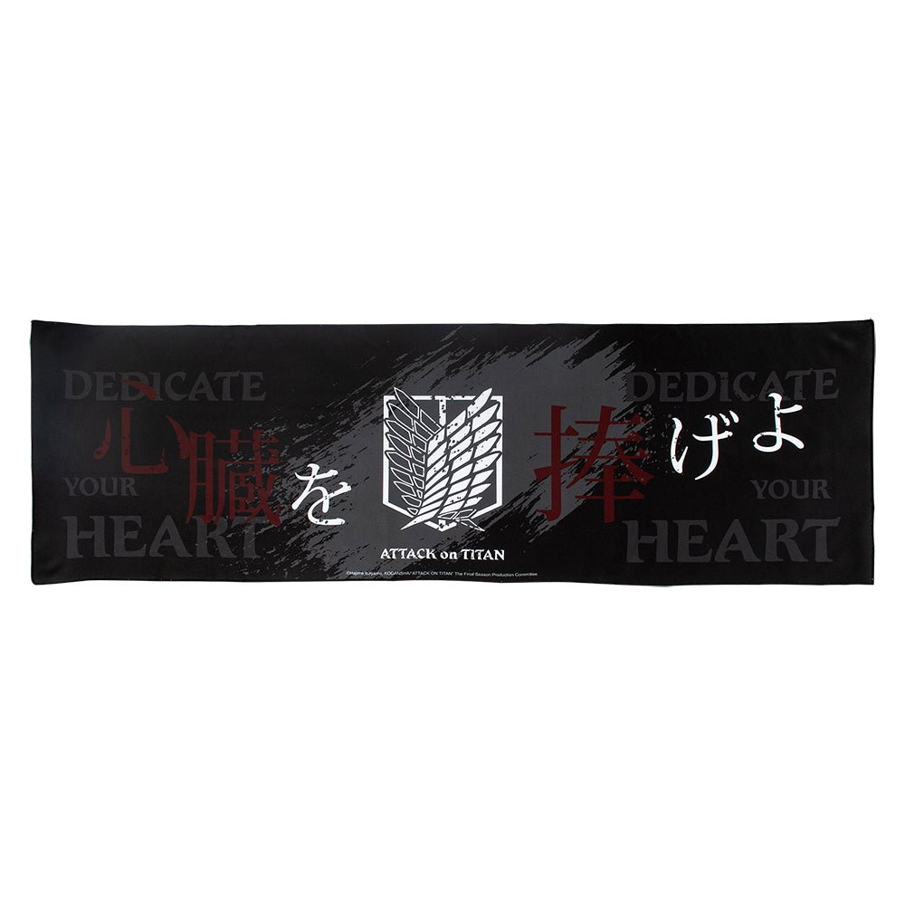 進擊的巨人 標語毛巾 A款 - Microworks ACG