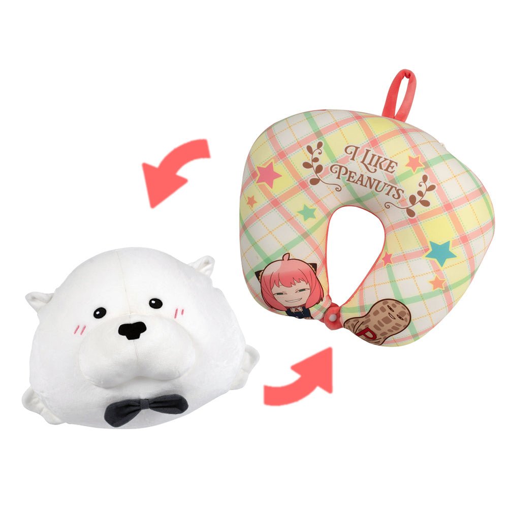 SPY×FAMILY 間諜家家酒 玩偶翻轉頸枕 A款(彭德) - Microworks ACG