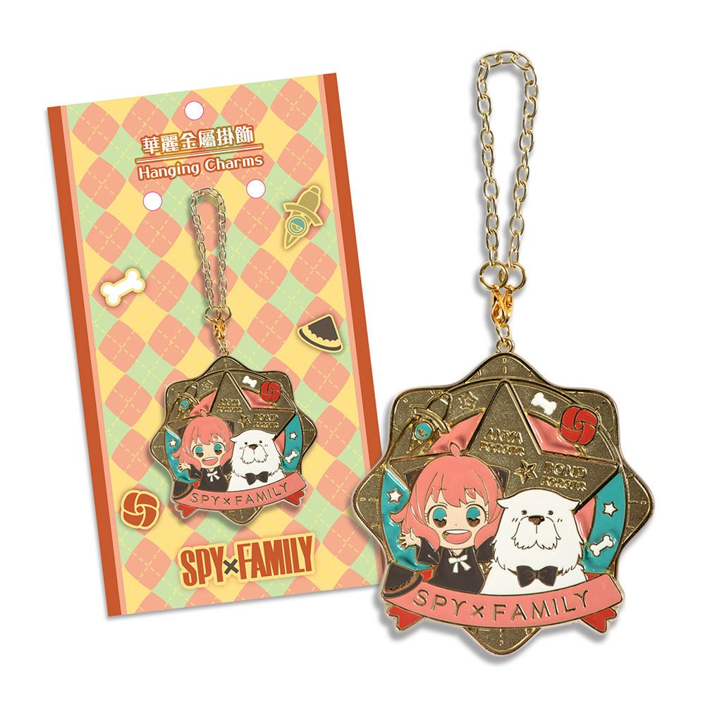 SPY×FAMILY 間諜家家酒 華麗金屬掛飾 A款 安+彭 - Microworks ACG
