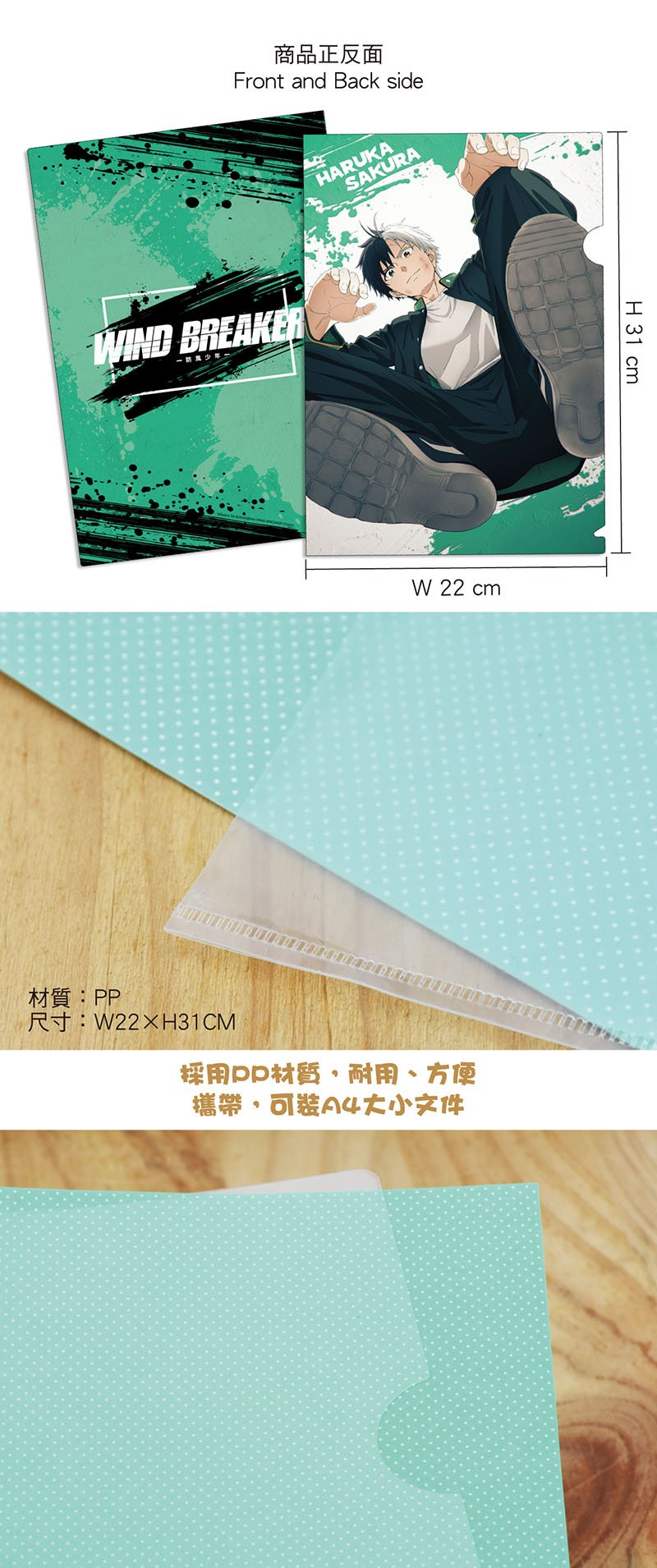防風少年 A4資料夾 B款 櫻遙 - Microworks ACG