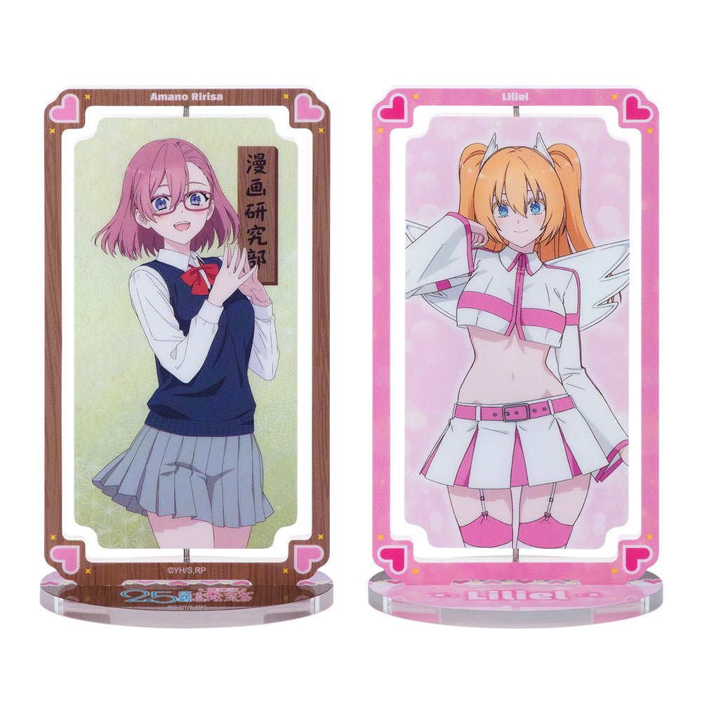 2.5次元的誘惑 旋轉壓克力牌 A款 理理沙+莉莉艾露 - Microworks ACG
