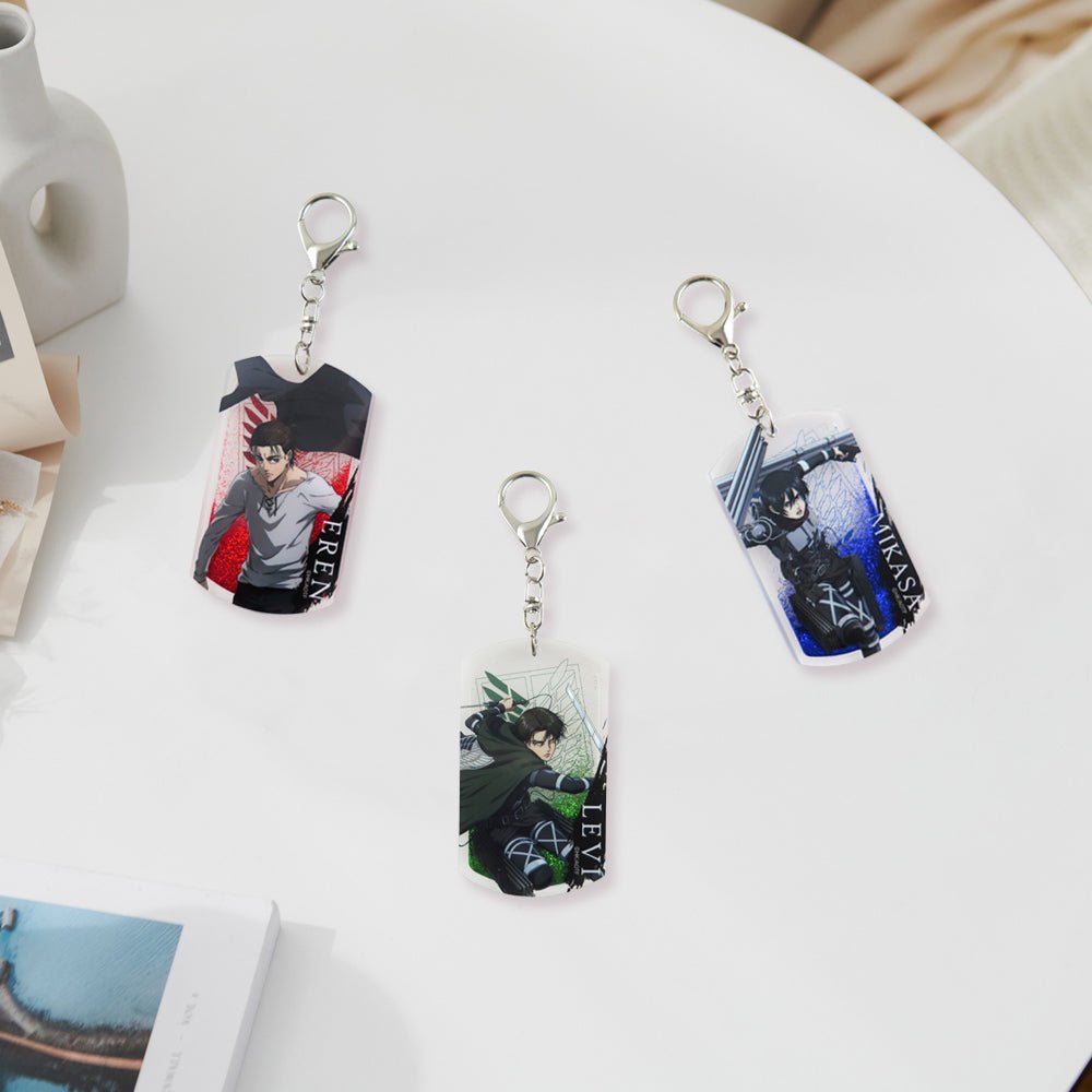 進擊的巨人 流沙壓克力鎖匙扣 B款 艾連 - Microworks ACG