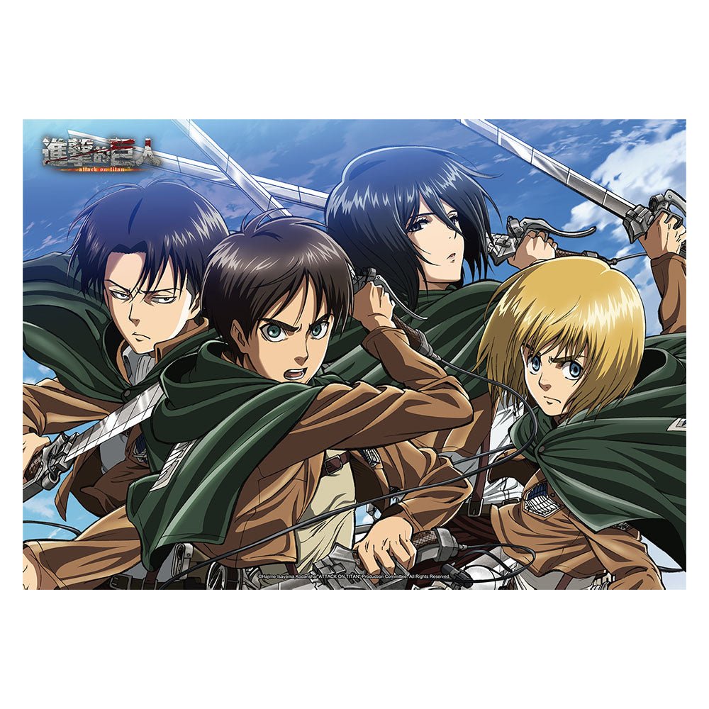 進擊的巨人 透明小海報 A款 綜合 - Microworks ACG