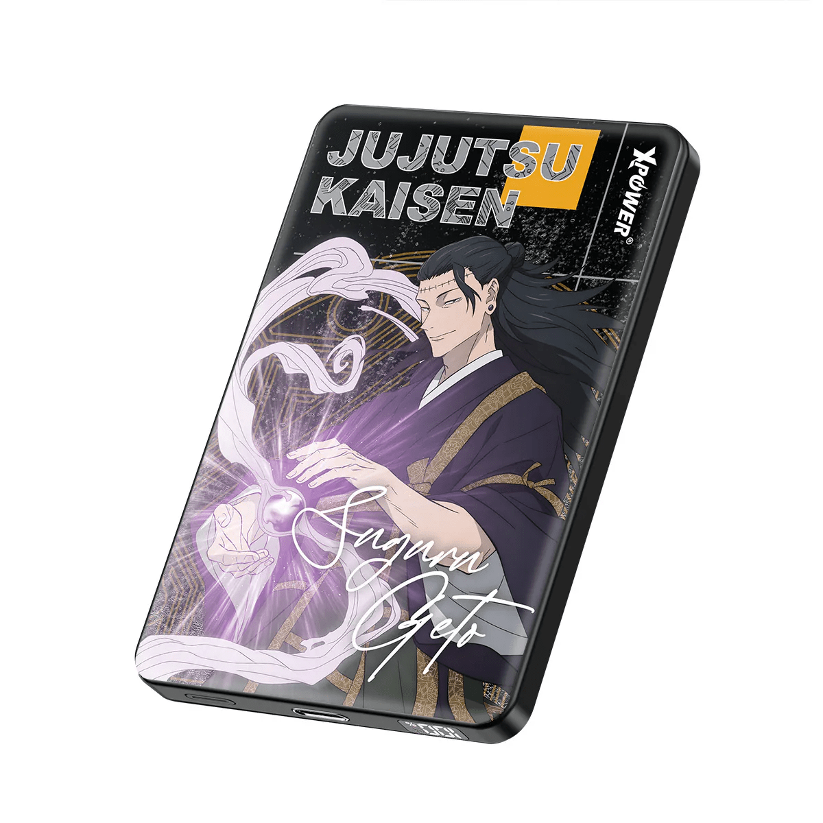 XPower《咒術迴戰》MagSafe 3合1 10000mAh超薄數顯無線充電器 - Microworks ACG