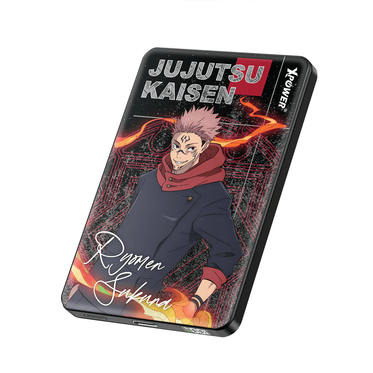 XPower《咒術迴戰》MagSafe 3合1 10000mAh超薄數顯無線充電器 - Microworks ACG