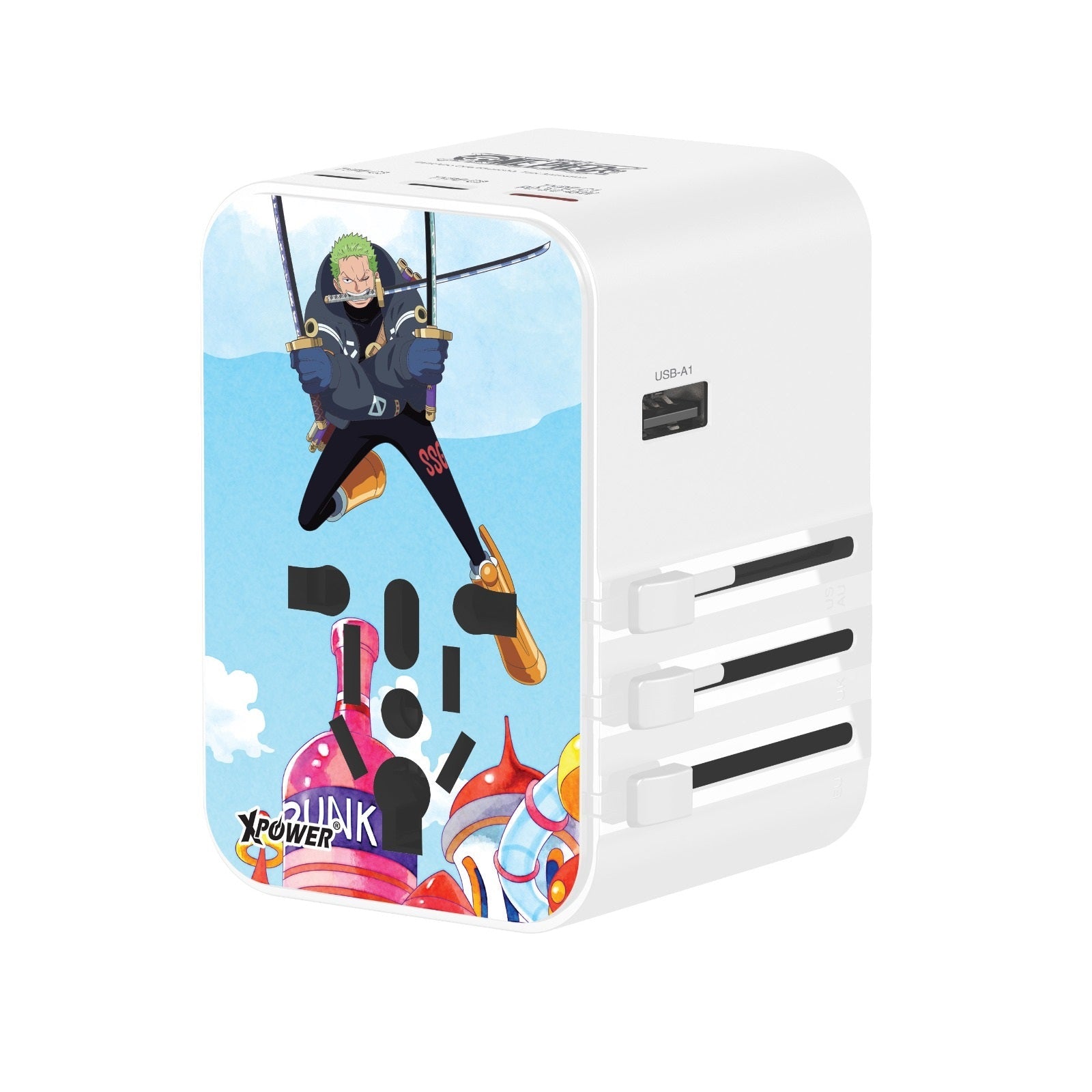 XPower《海賊王》6輸出 45W PD/PPS GaN旅行充電器 - Microworks ACG