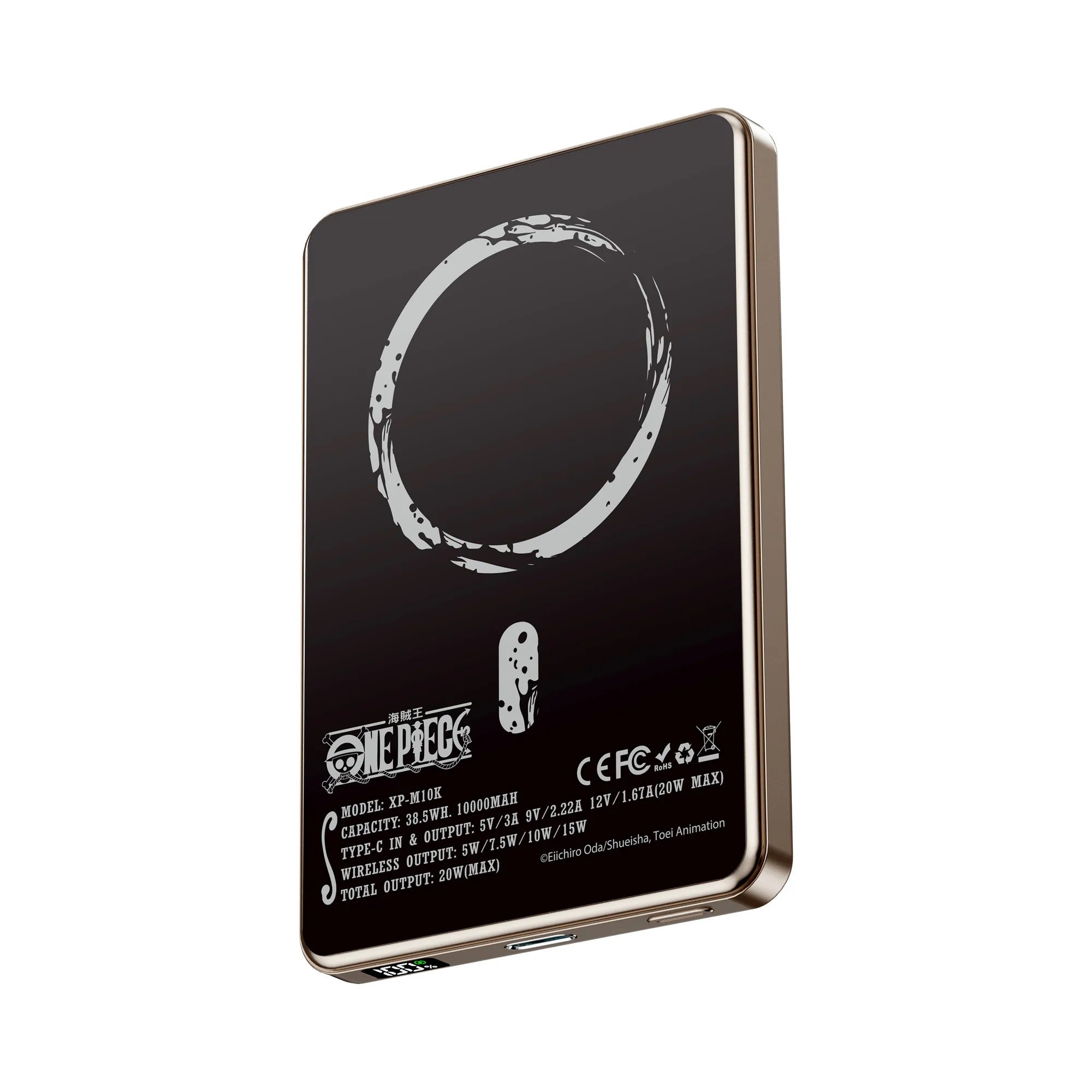 XPower《海賊王》MagSafe 3合1 10000mAh超薄數顯無線充電器 - Microworks ACG