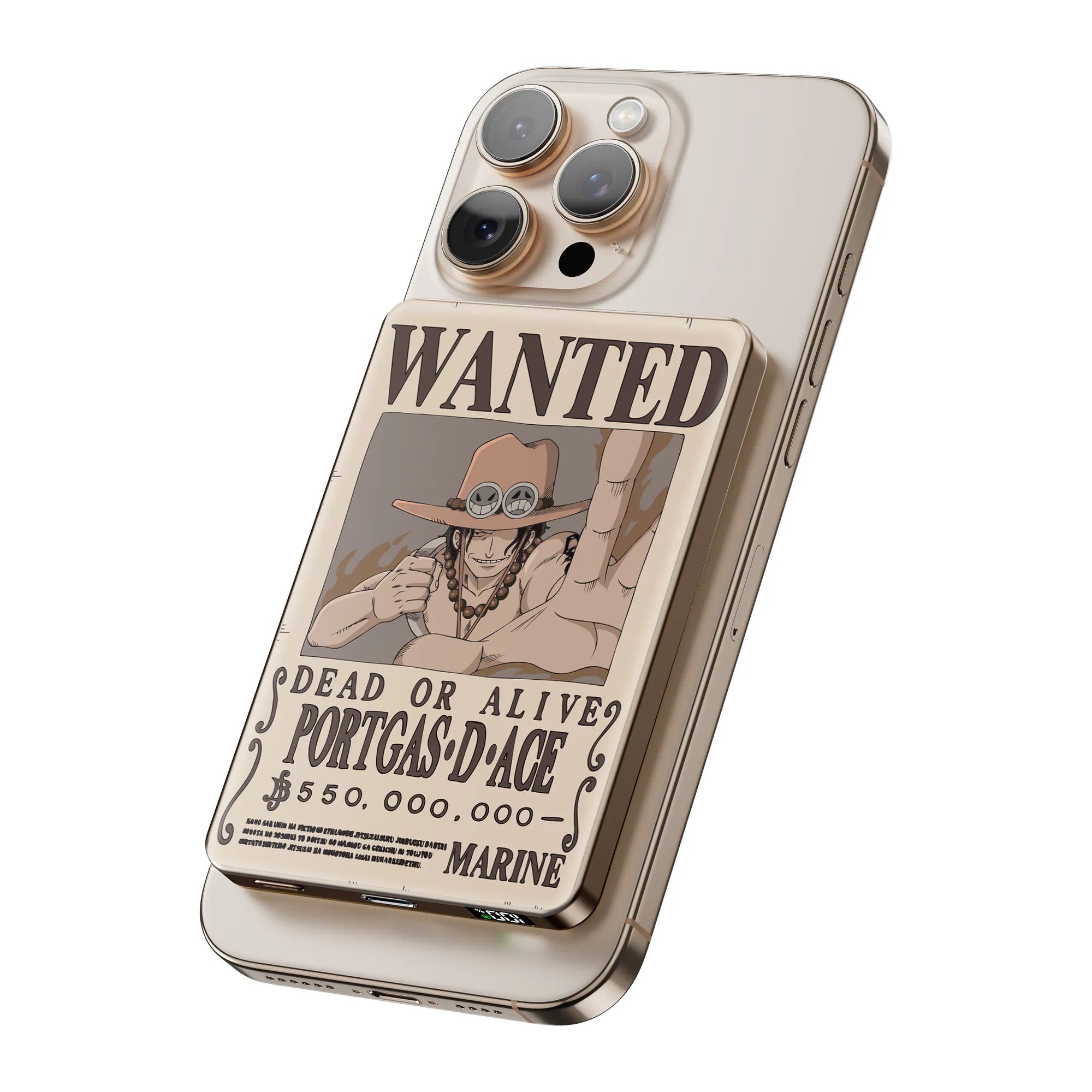 XPower《海賊王》MagSafe 3合1 10000mAh超薄數顯無線充電器 - Microworks ACG