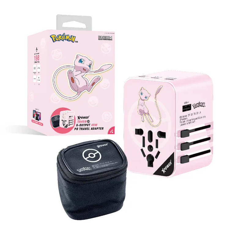 XPower《Pokemon》TA45B 45W 6輸出 PD3.0/PPS旅行充電器 夢幻